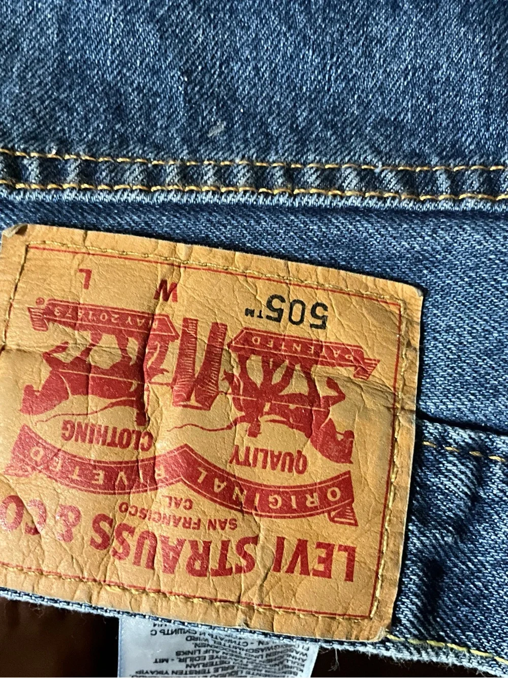 Men’s 505 size 52x30 Levi’s jeans